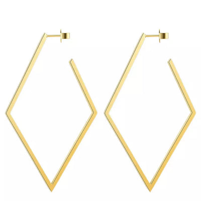 18K Gold-Filled Rhombus Earrings