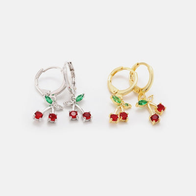 Cherry Earrings gold