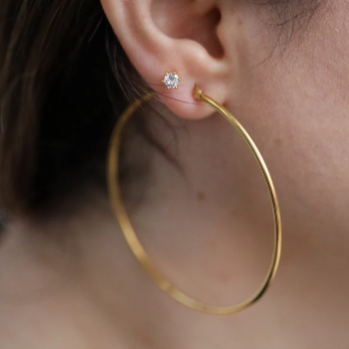 18K Gold-Filled 70mm Large Hoop Earrings