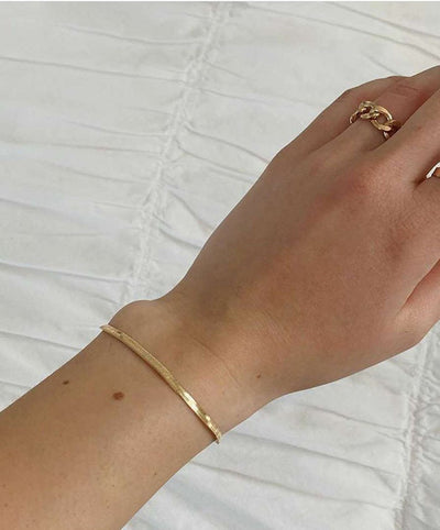 Gold snake bracelet 