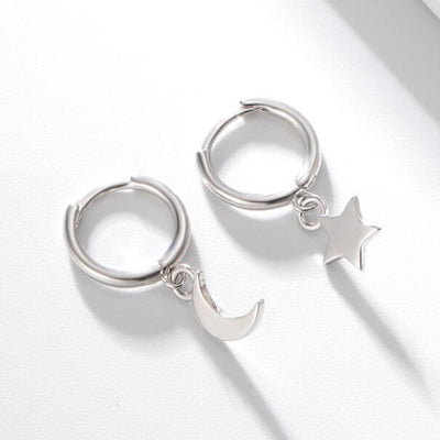 Have a Look at Sterling Sliver Star Hoops 