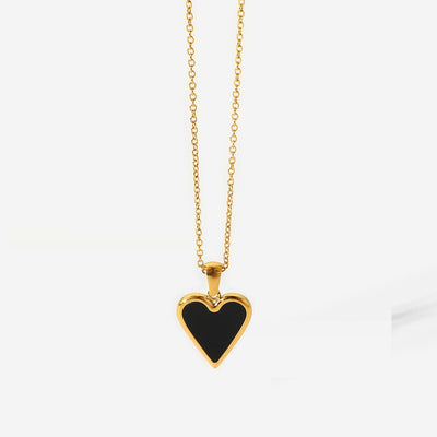 18k Gold Filled Heart Shell Necklace