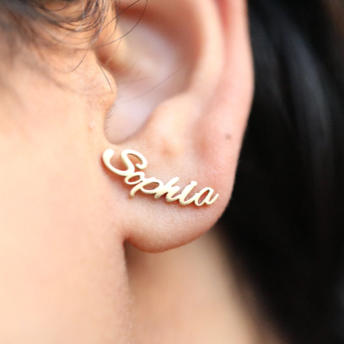 Custom Name Earrings