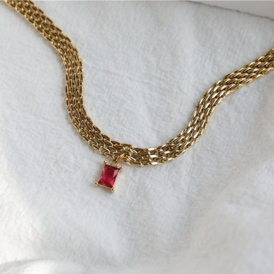 18K Gold-Filled Pendant Necklace