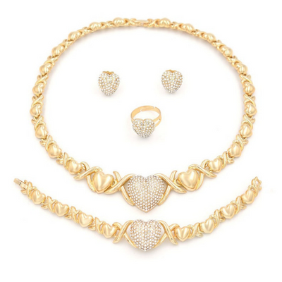 18K Gold-Filled Gold Xo Jewelry Set