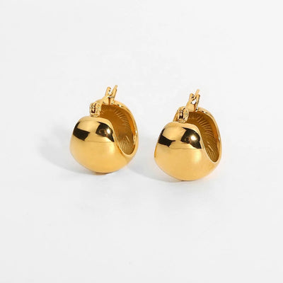 Gold Dome Earrings