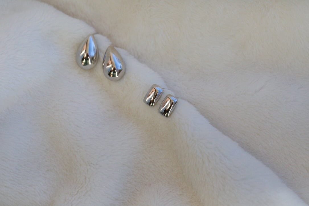 18K Gold-Filled Square Stud Earrings