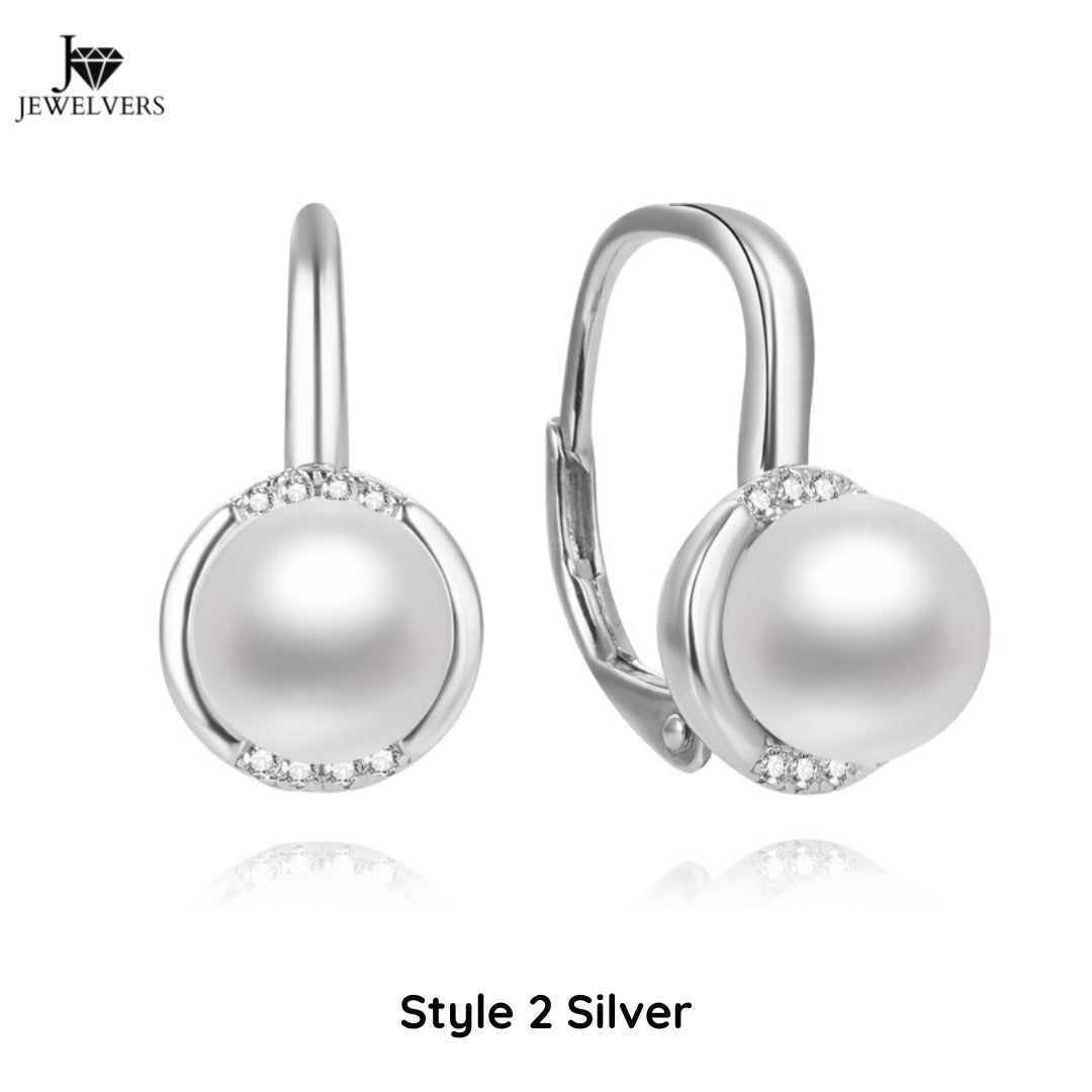 925 Sterling Silver Fresh Water Pearl Earrings