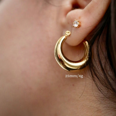 25mm Gold Earrings