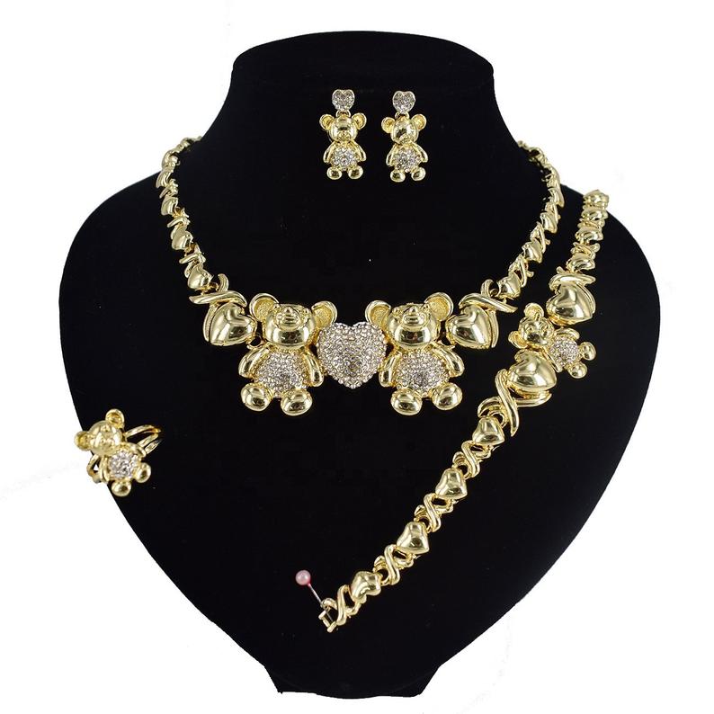 Dubai gold jewellery set 