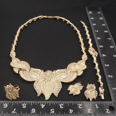 18k gold filled jewelry set 