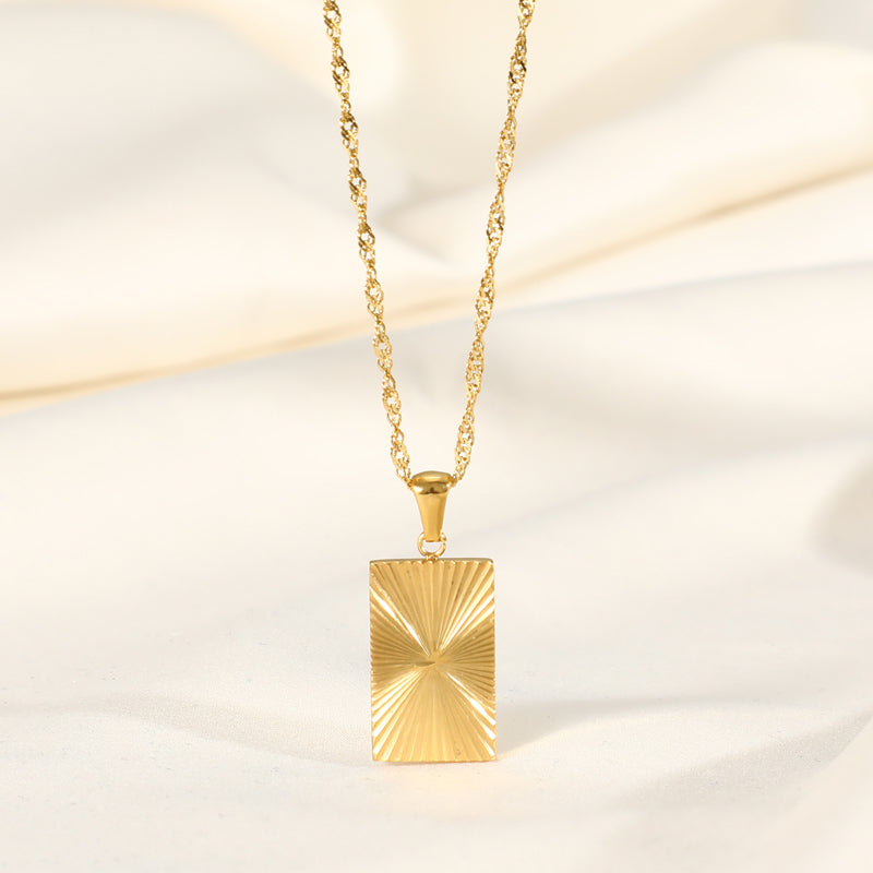 Order Now Best quality  Minimalist Sunburst Gold Necklace 