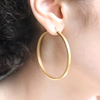  Best quality 18k Gold Filled Hoop Earring