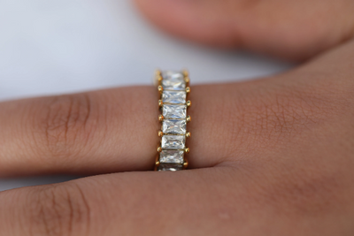 Diamond Pave Zirconia ring
