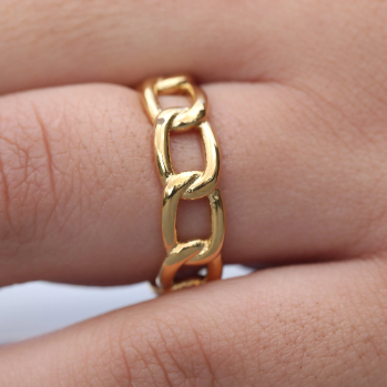 Shop online from our collections - 18k Gold filled Cuban Chain Ring