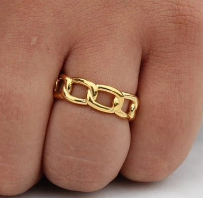 Order Now Best quality  Gold filled Cuban Chain Ring
