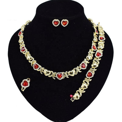 Xo Ruby Necklace Set