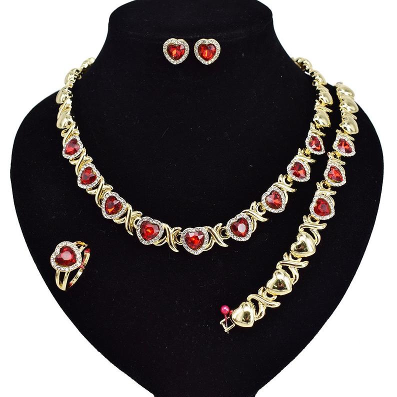 Ruby necklace set 