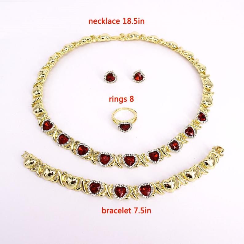 Ruby necklace set 