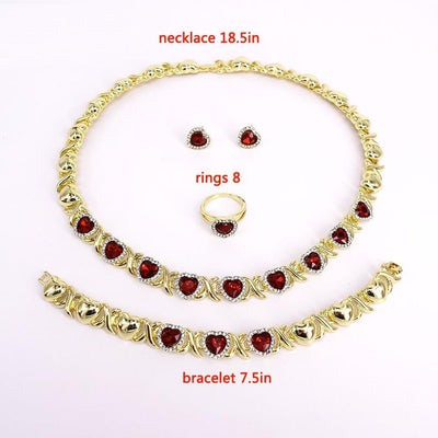 Ruby necklace set 