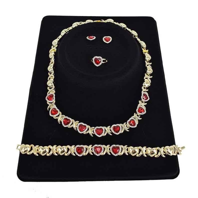 XO Ruby Necklace Set – Jewelvers
