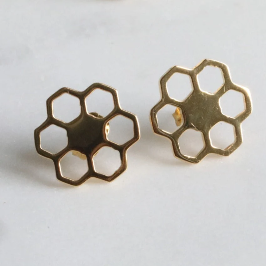 Shop Online our collection of Hexagon Earrings 