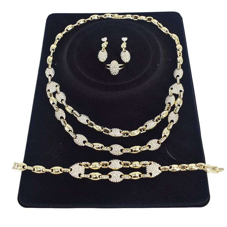 Double layer jewelry set 