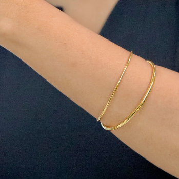 18K Gold-Filled Bangle Bracelet
