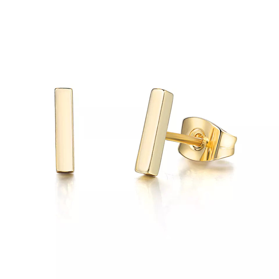 14K Gold-Filled Square Bar Stud