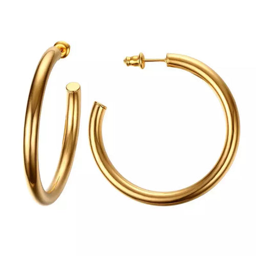 Gold Large Hoop Earrings