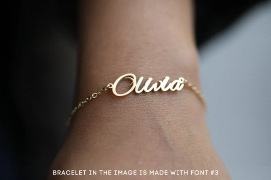 18K Gold-Filled Custom Name Bracelet