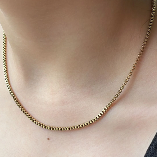 Shop online from our collections - Round Box Chain Necklace