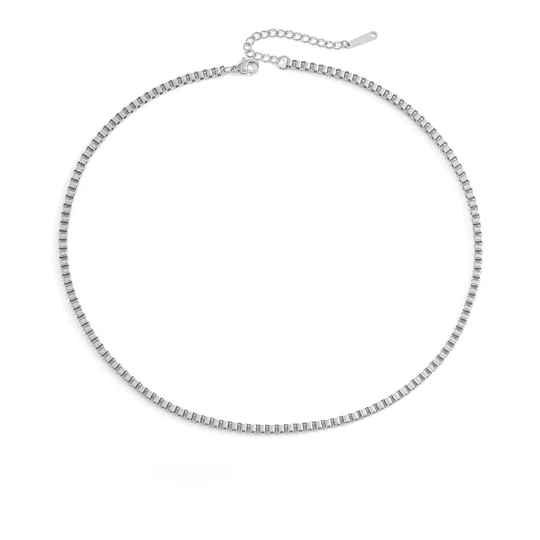 Dainty Box Chain Necklace