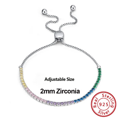 2mm zirconia bracelet 