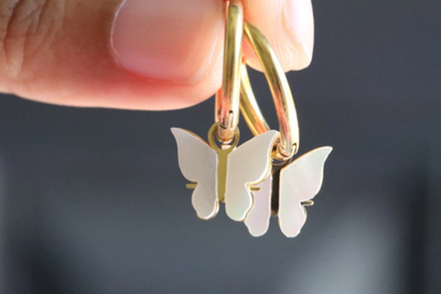 High Quality Butterfly Shell Earrings