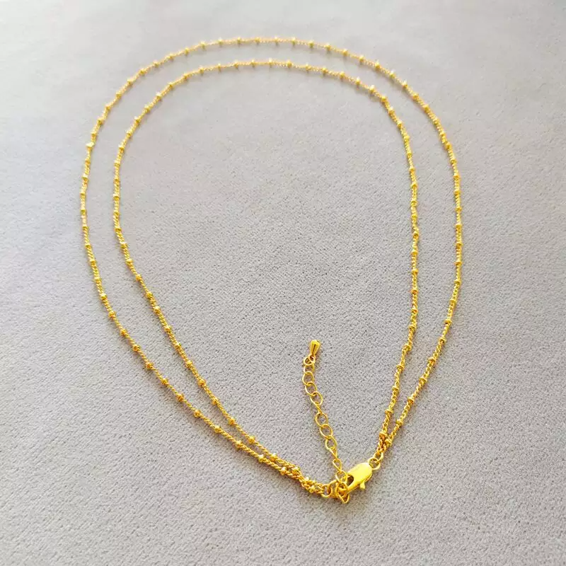 18K Gold-Filled Beaded Layering Necklace