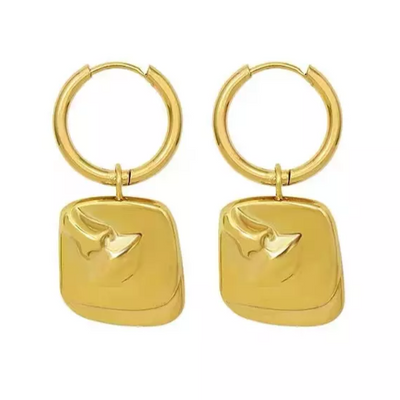 18K Gold-Filled Silhouette Face Earrings