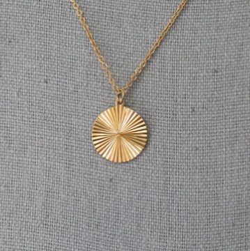 Circle Sunburst Necklace