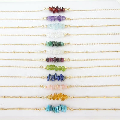 Natural Raw Gemstone Necklace