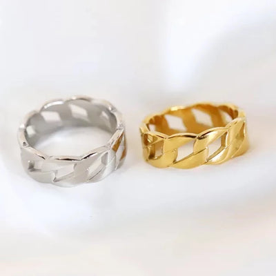 18k Gold-Filled Chain Ring