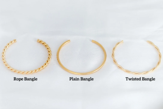 18K Gold-Filled Cuff Bangle Bracelet
