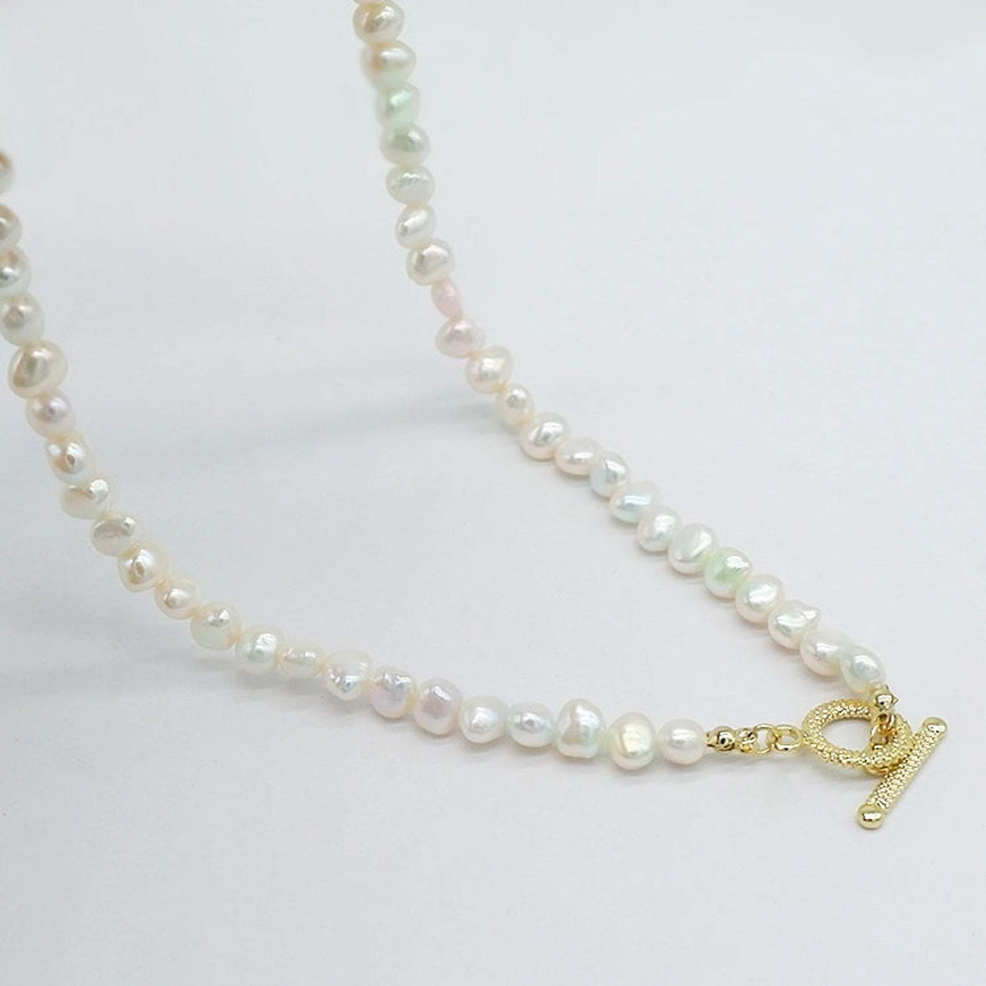 Toggle Pearl Necklace