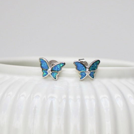 Opal Earring in Butterfly design