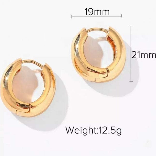 Shop Now Gold Filled Thick Hoops.