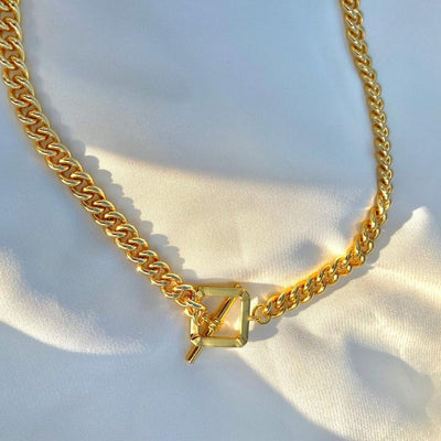 18k Gold Cuban Chain Necklace