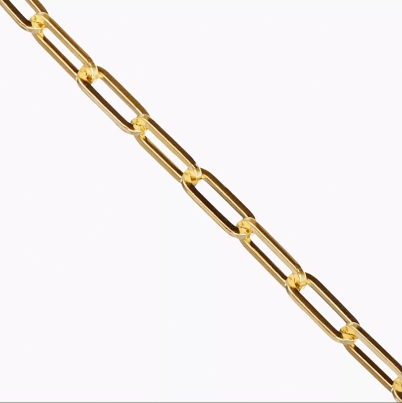 Toggle closure gold link chain