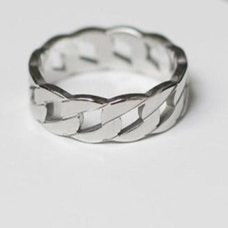 Silver Chain Ring 