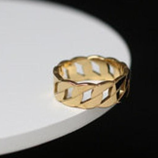 Gold Filled Chain Ring 