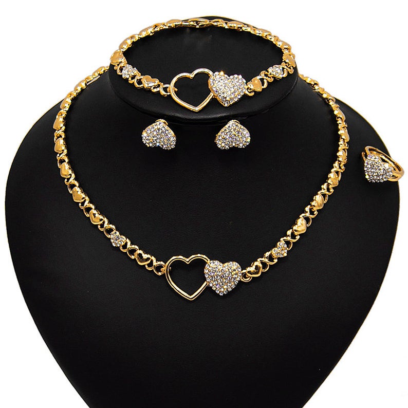 XO Heart Jewelry Set