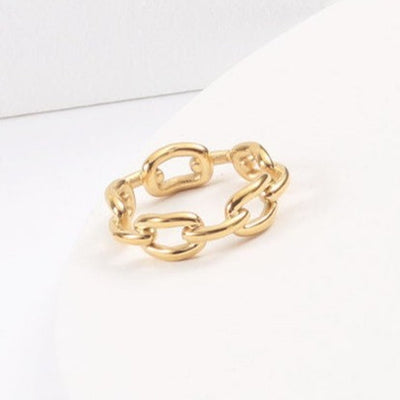  18K Gold Plated Link Ring 